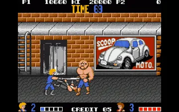 Double Dragon screen shot game playing